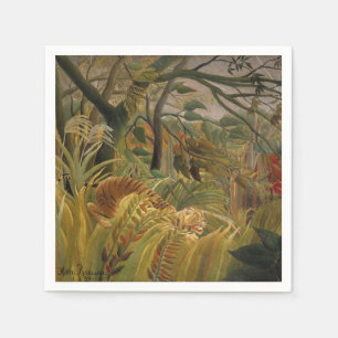 Rousseau Jungle Tropical Tiger Art Napkin