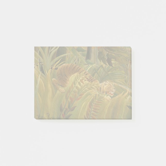 Rousseau Jungle Tropical Tiger Art Post-it Notes (Front)
