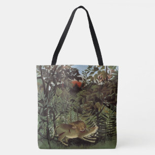 Rousseau’s Hungry Lion art bags