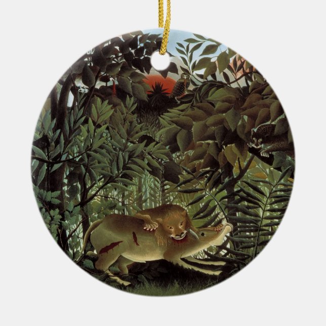 Rousseau’s Hungry Lion ornament (Front)