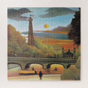 Rousseau - Seine and Eiffel Tower Jigsaw Puzzle