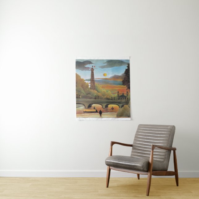 Rousseau - Seine and Eiffel Tower Tapestry (In Situ)
