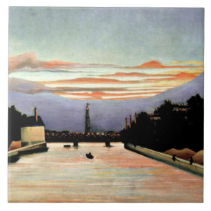 Rousseau - The Eiffel Tower, fine art Tile