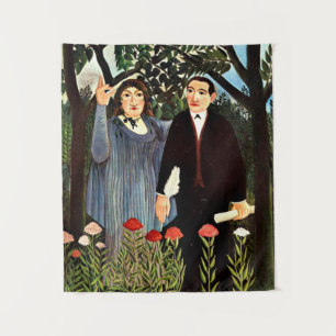 Rousseau - The Muse Inspiring the Poet Tapestry