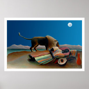 Rousseau - The Sleeping Gypsy - Vintage Classic Poster