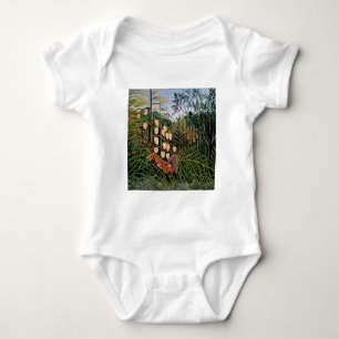 Rousseau's Struggle between Tiger and Bull (1909) Baby Bodysuit