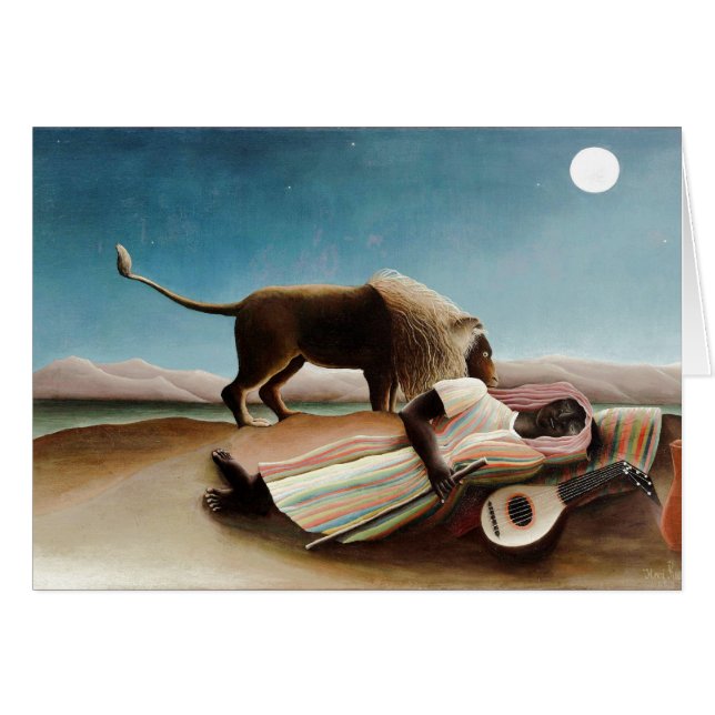 Rousseau's "The Sleeping Gypsy" (1897) (Front Horizontal)