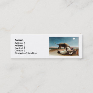 Rousseau's "The Sleeping Gypsy" (1897) Mini Business Card