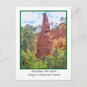 ROUSSILLON, OCHRE VILLAGE, PROVENCE,FRANCE POSTCARD
