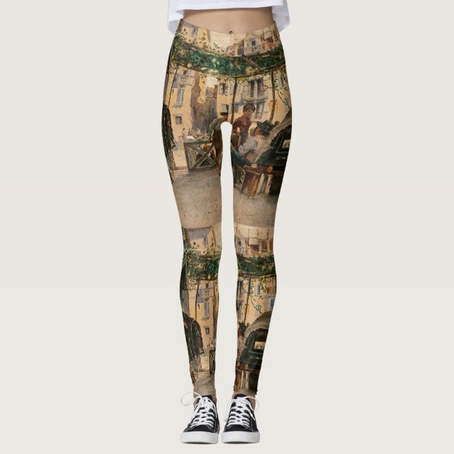 Roussoff’s Venice art leggings (Front)
