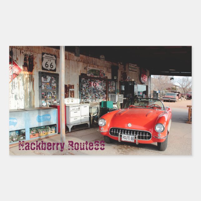 Route66 Hackberry Sticker (Front)