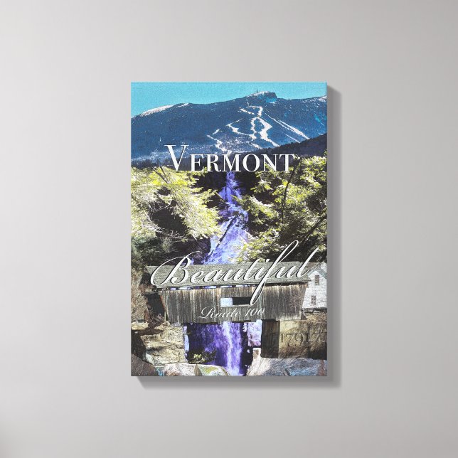 Route 100, Vermont Canvas Print (Front)