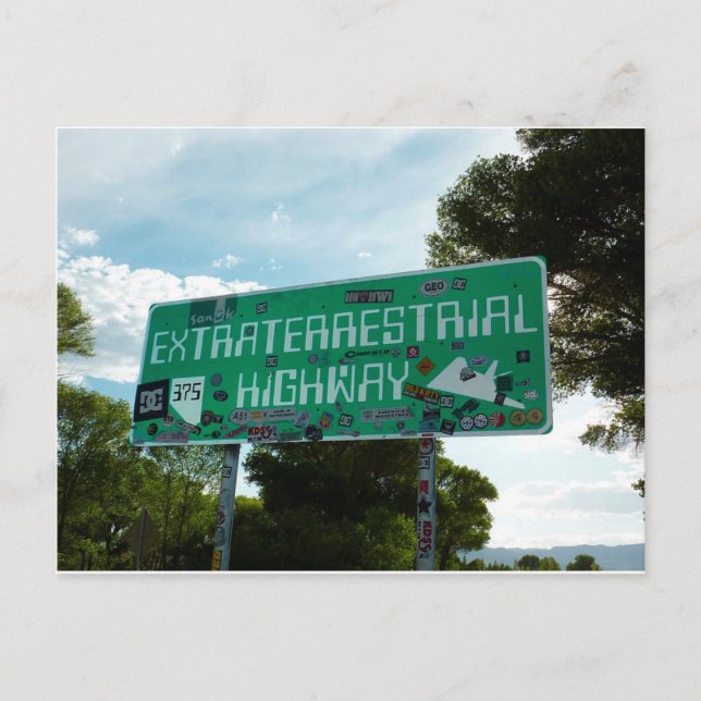 Route 375, Carte postale Autoroute Extraterrestre (Devant)