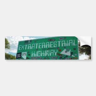 "Route 375", "Extraterrestrial Highway" Bumper Sticker