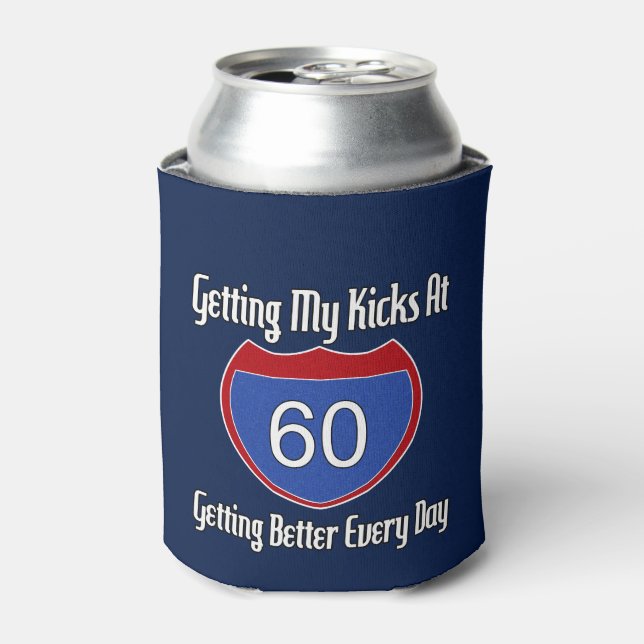 Route 60th Birthday Can Cooler (Can Front)