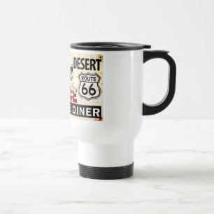 Route 66 - 700 miles desert roadside sign travel mug