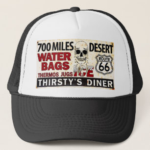 Route 66 - 700 miles desert roadside sign trucker hat