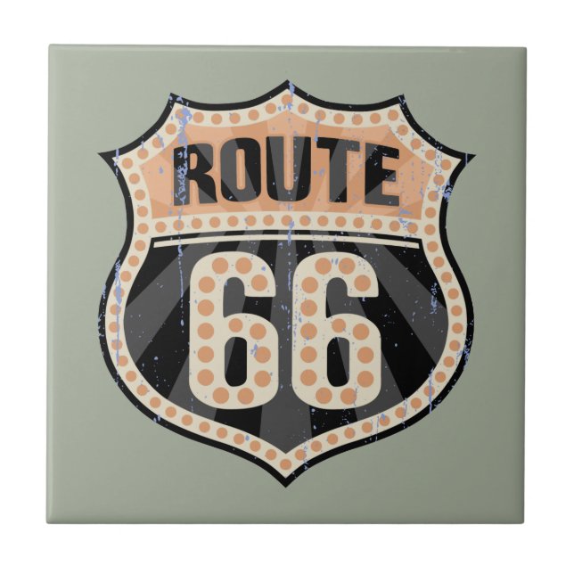 Route 66 -717 Dot Tile (Front)