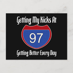 Route 66 97th Birthday Postcard