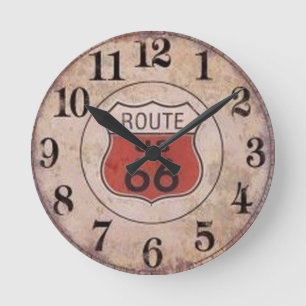 Route 66 Acrylic Wall Clock