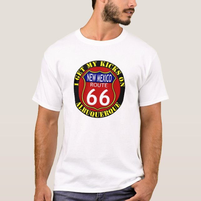 ROUTE 66 ALBUQUERQUE NEW MEXICO T-SHIRT (Front)