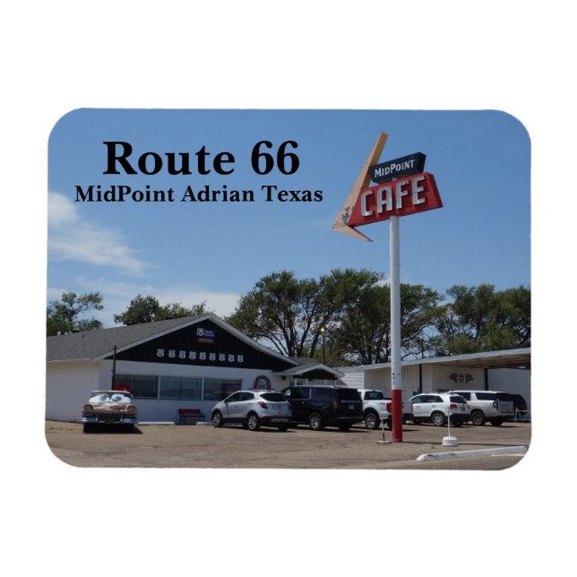 Route 66 America's Main St. Adrian Texas MidPoint  Magnet (Horizontal)