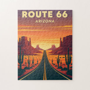 Route 66 Arizona Mother Road Vintage Puzzle