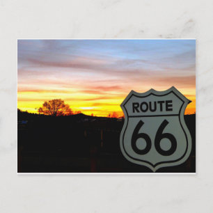Route 66 at Sunset Postcard