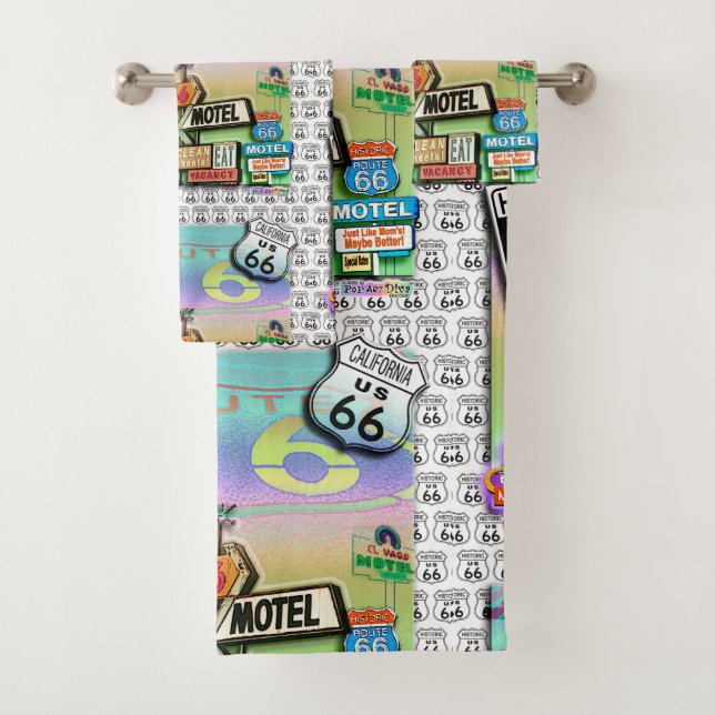 ROUTE 66 BATH TOWEL SET (Insitu)