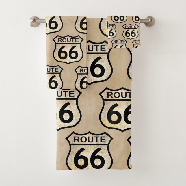 Route 66 bath towel set (Insitu)
