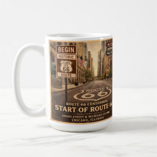 Route 66 Begin Chicago Coffee Stop Mug