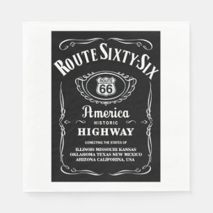 Route 66 Black Label Napkin