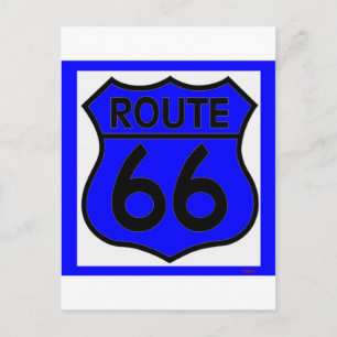 Route 66 Blue Customize it! Postcard