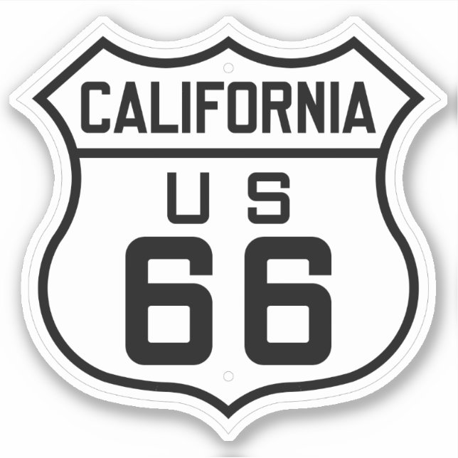 Route 66 California Travel Sign  (Front)