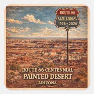 Route 66 Centenaire Autocollant Painted Desert