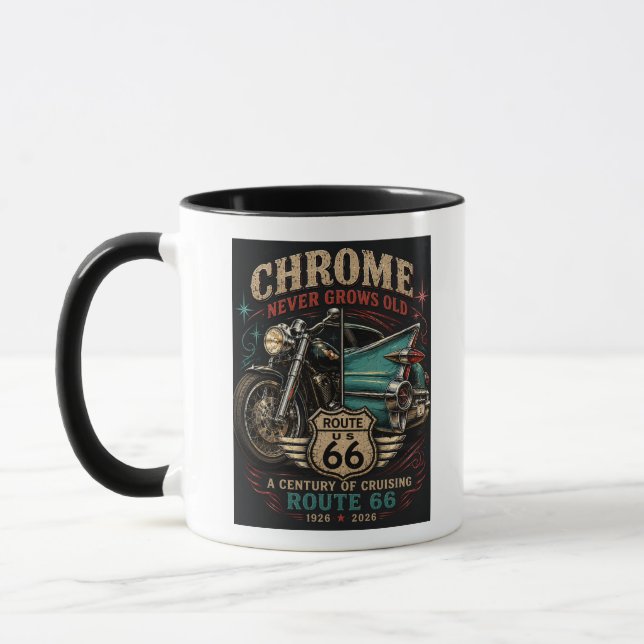 Route 66 Centennial Chrome Classics Mug (Left)