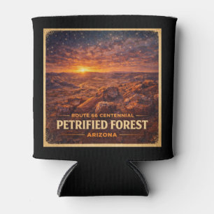 Route 66 Centennial Petrified Forest Arizona Can Cooler