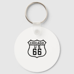Route 66 Chicago Keychain