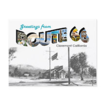 Route 66 Claremont Postcard