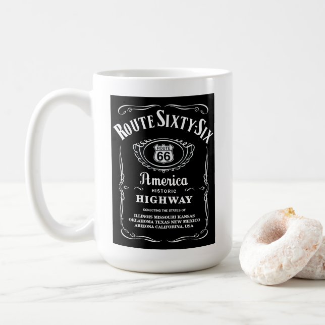 Route 66 coffee mug (With Donut)