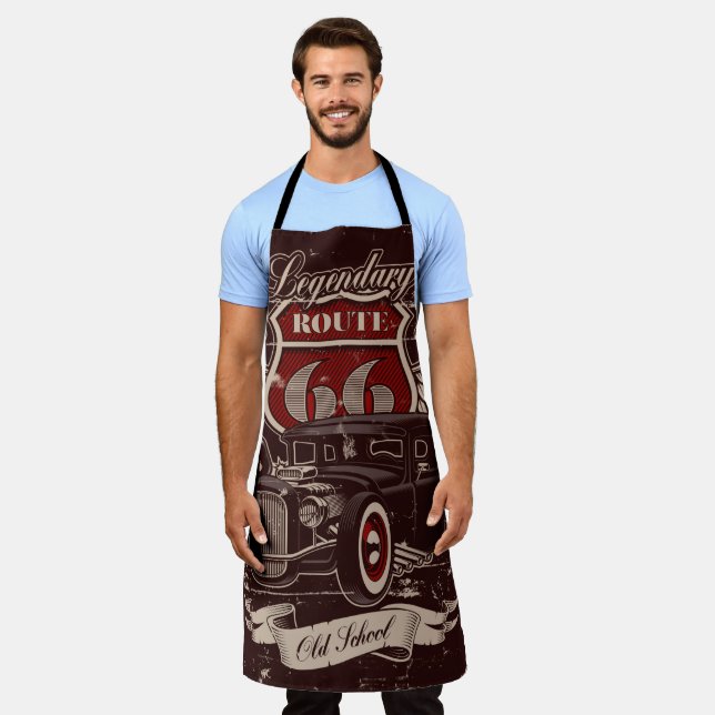 Route 66 Cooking Apron (Worn)