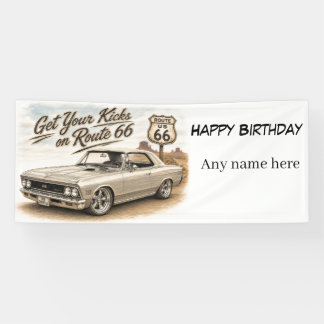 Route 66 Customizable Banner
