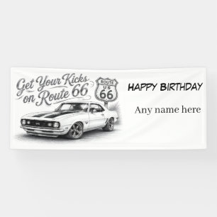Route 66 Customizable Banner