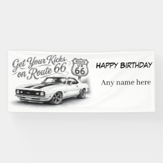 Route 66 Customizable Banner