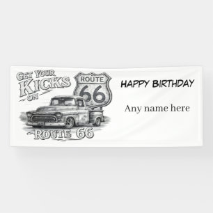 Route 66 Customizable Banner