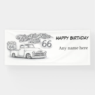 Route 66 Customizable Banner