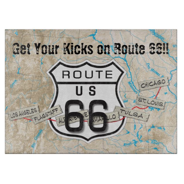 Route 66 cutting board 2020a (Front)