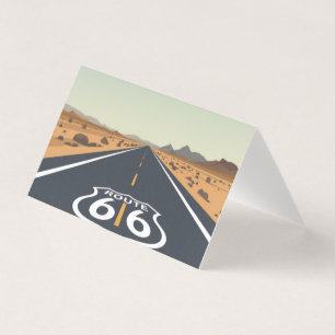 Route 66 Desert Road Vintage Travel Art