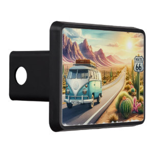 Route 66 Desert Sunset Adventure Hitch Cover