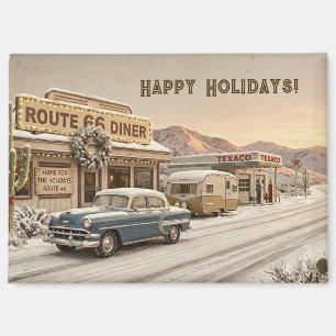 Route 66 Diner Christmas Stocking Stuffer Magnet